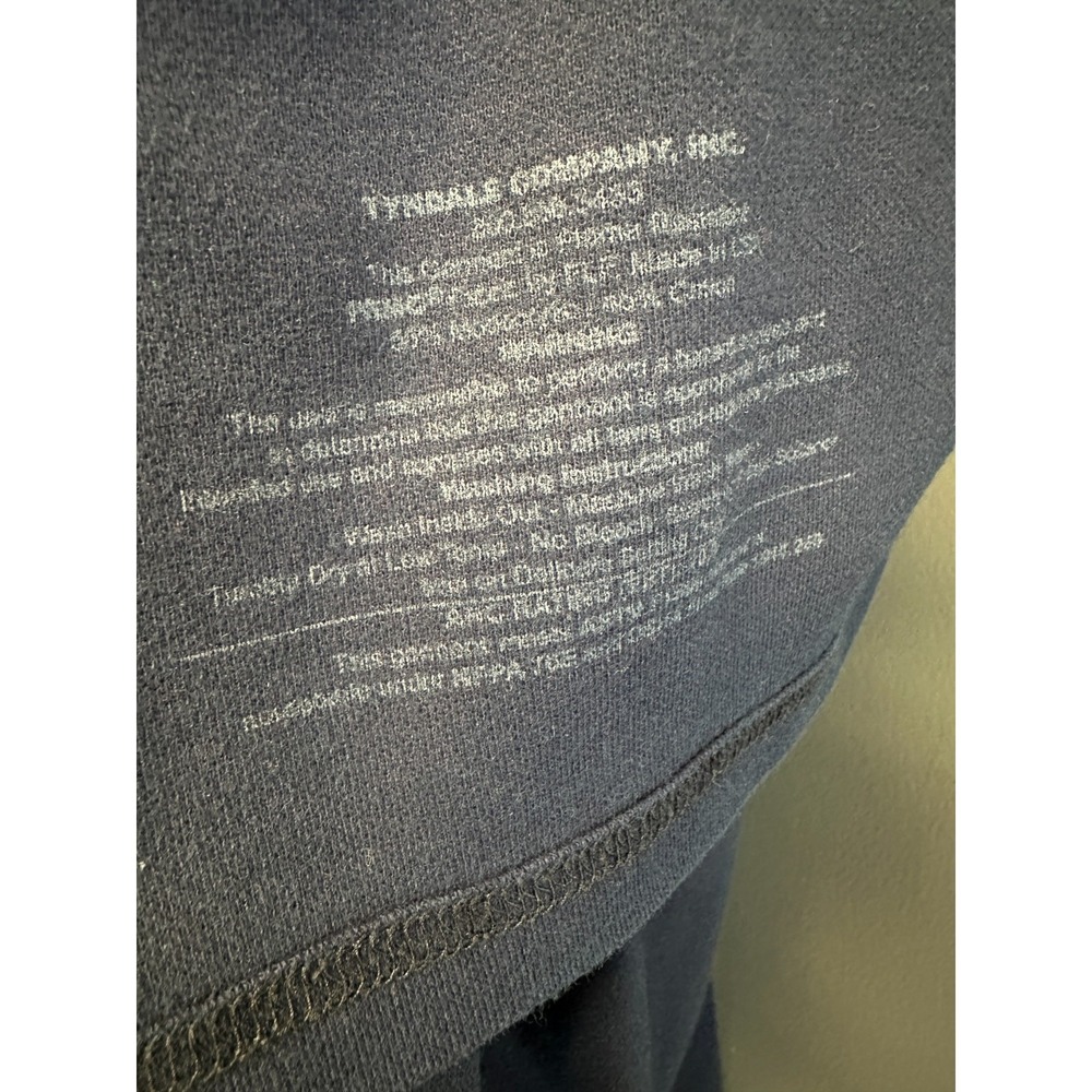 Tyndale FR Mens L Henley 10 CAL / CAT 2 Flame Resistant Navy Blue Long Sleeve - Picture 7 of 7